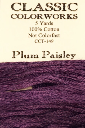 Plum Paisley Classic Colorworks 6-Strand Cotton Floss
