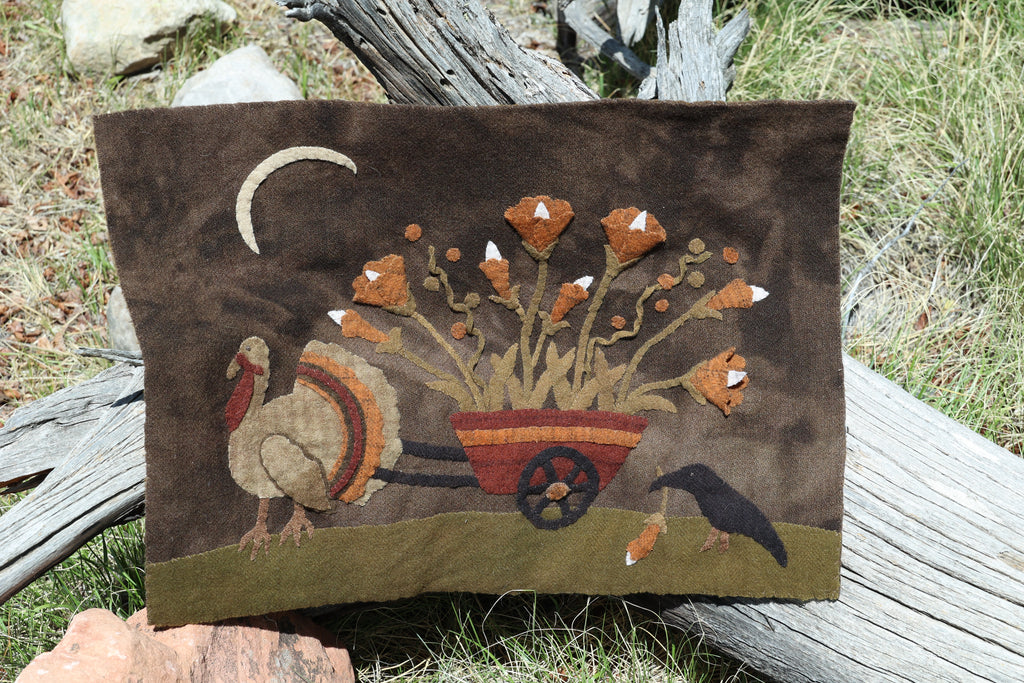 Downloadable All About Fall Wool Applique' Pattern by Laura Hakes Fiddlestix Designs - Kit Option Available on Printed Version Listing