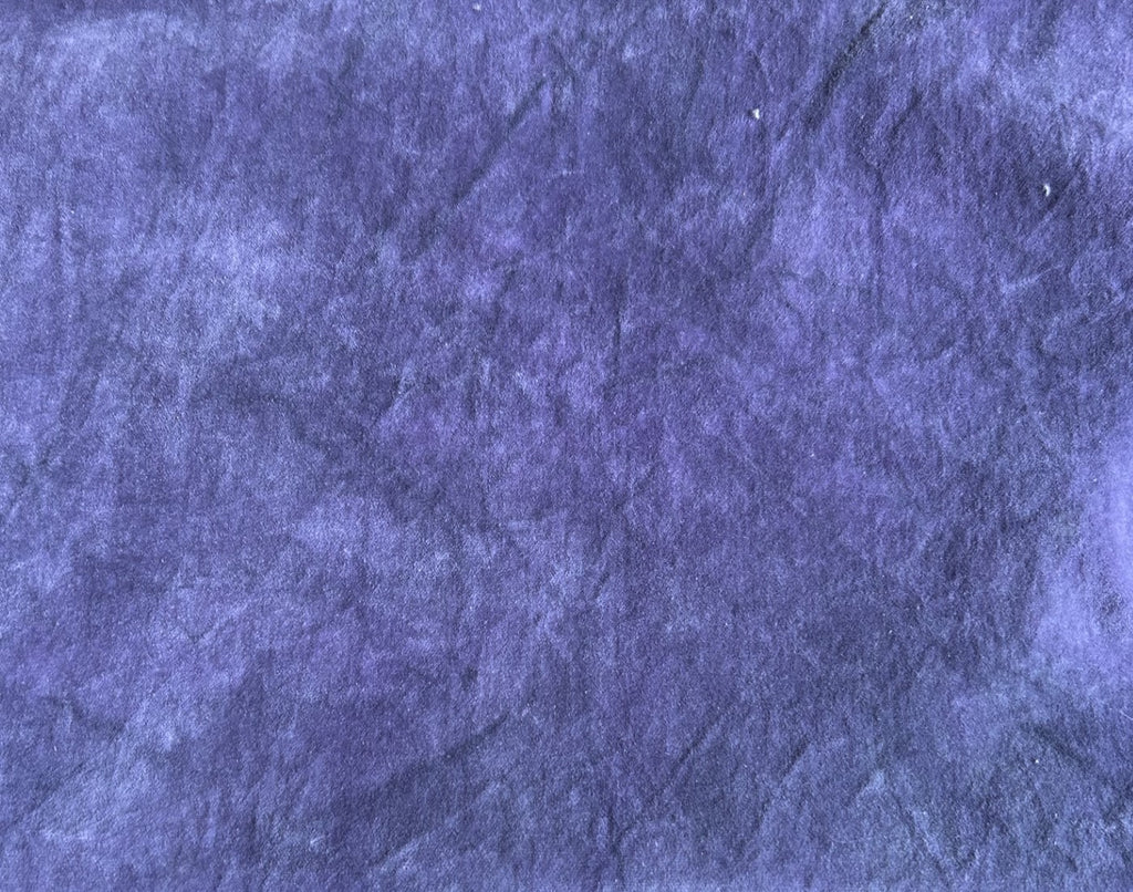 Purple Smoke Hand-dyed 100% Organic Cotton Velvet Fabric