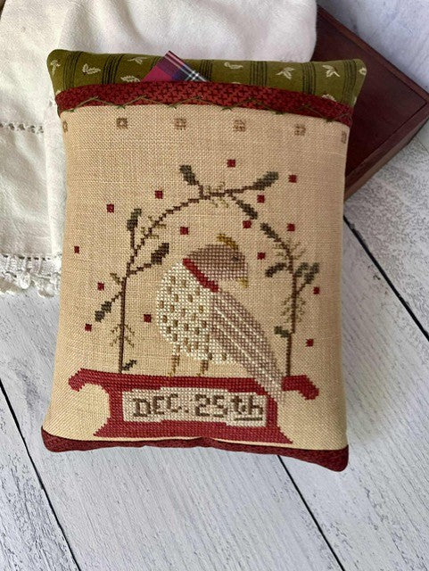 December 25th Fraktur Bird Cross Stitch Pattern by Robin Leuschen