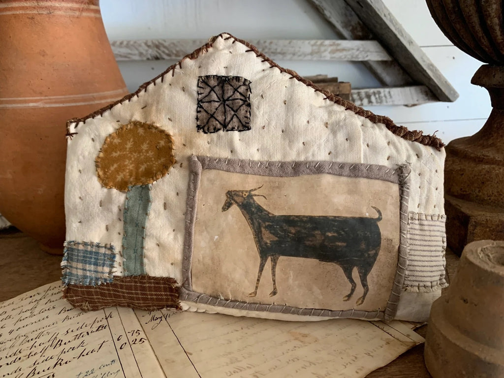 Goat Shed Applique Pattern by Dru Ann Jeffries