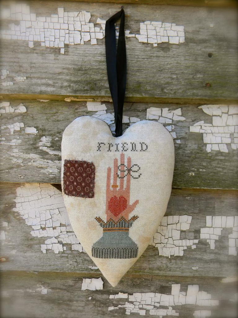 Heart and Hand Cross Stitch Pattern by Notforgotten Farm