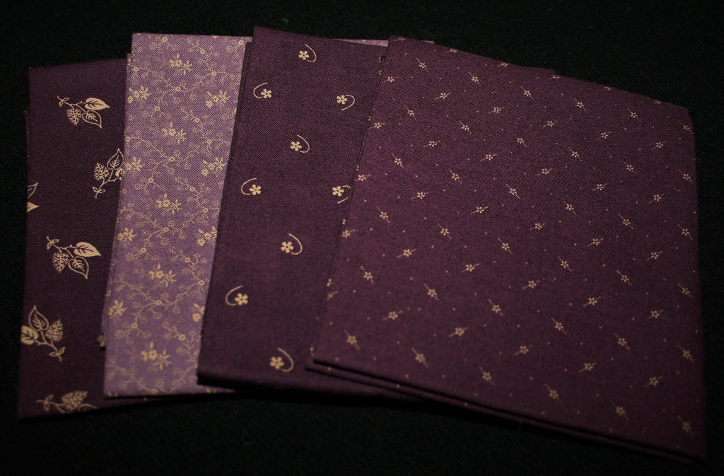 #06 Quilter's Cotton Fabric - Deep Purple & Lavender