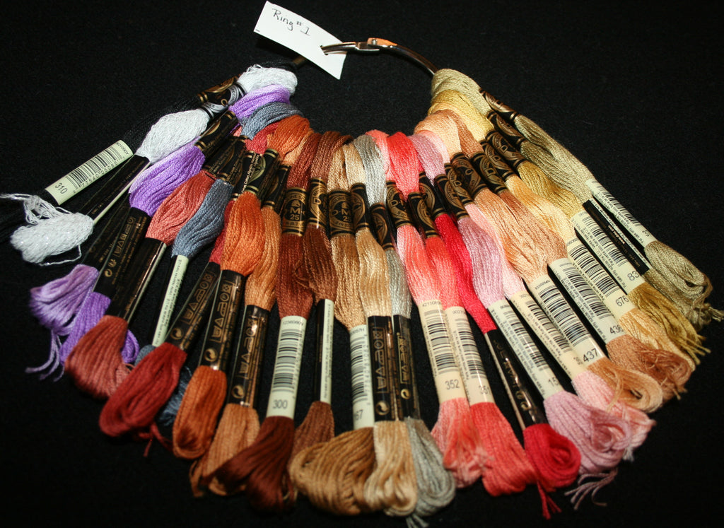#1 New 6 Strand DMC Floss - 25 Skeins of Multiple Colors