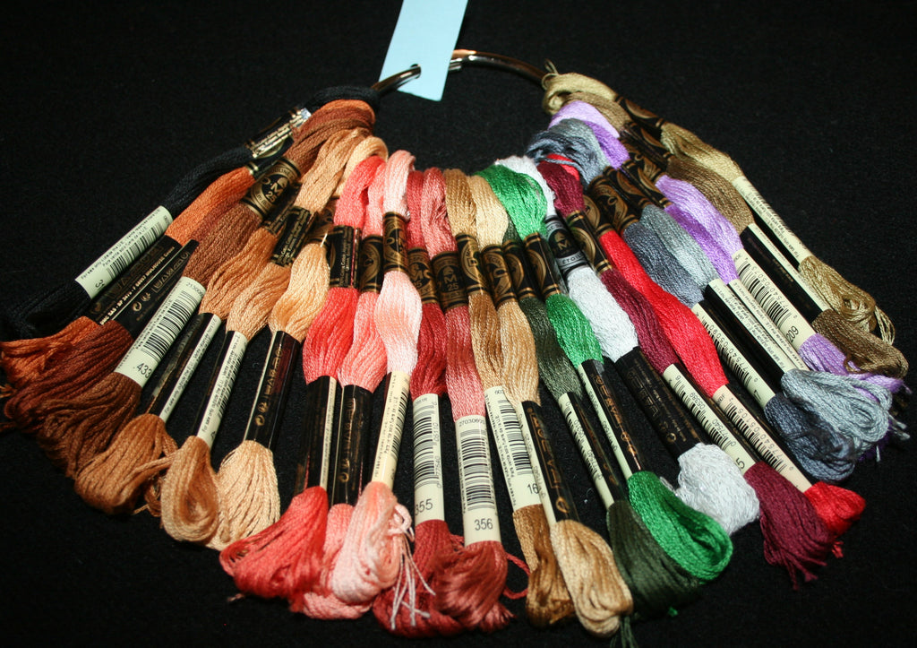 #3 New 6 Strand DMC Floss - 25 Skeins of Multiple Colors