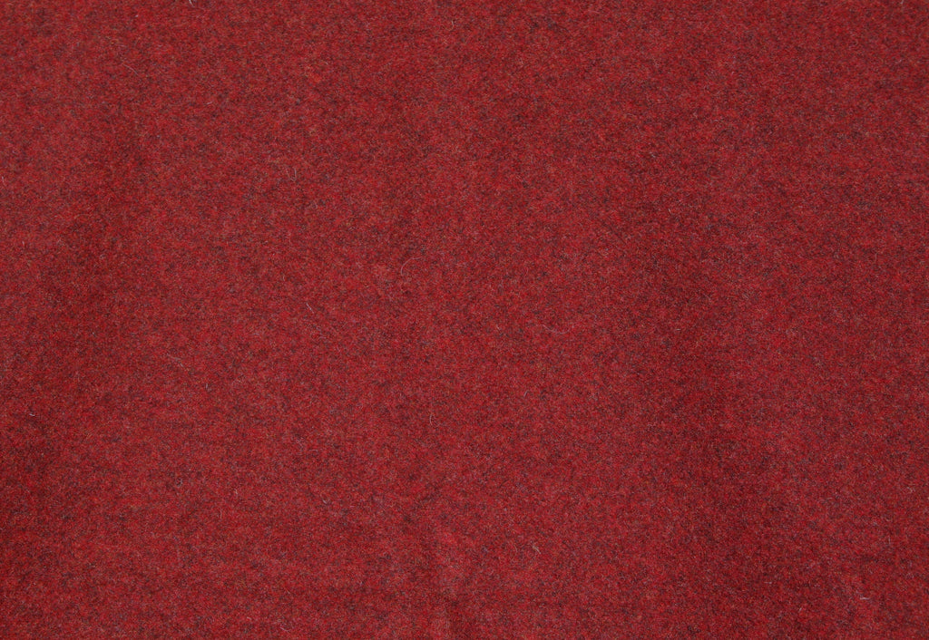 Cranberry Red Heathered Mill-dyed Wool Fabric