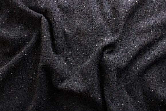 Midnight Snow Mill-dyed Wool Fabric