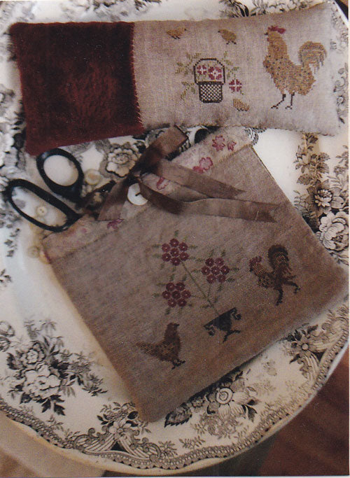 Spotted Chickens Sewing Bag and Pin Keep Pattern designed by Stacy Nash