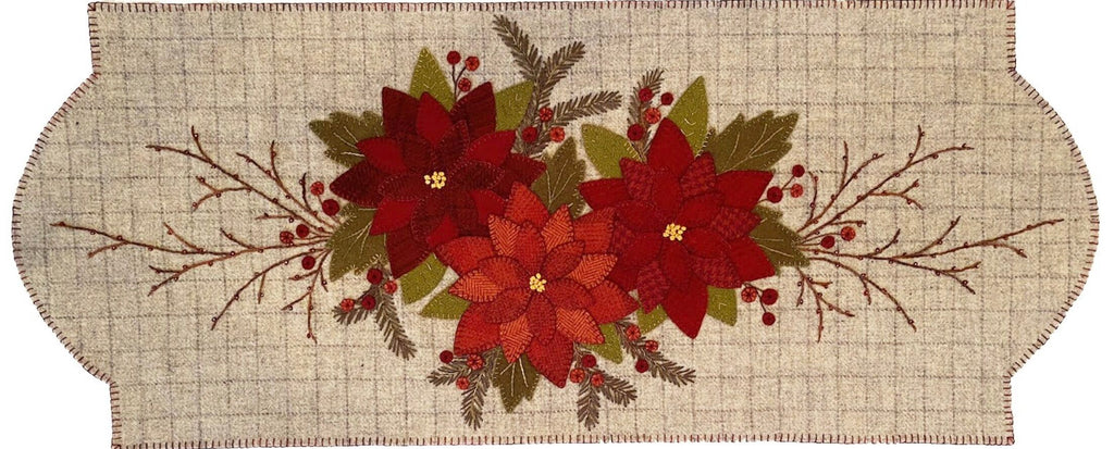 Star of Bethlehem Wool Applique Pattern by Karen Yaffe - Kit Option Available