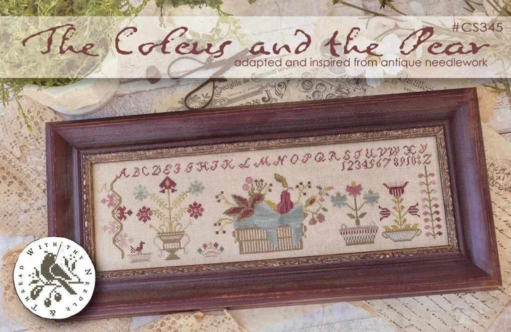 The Coleus and the Pear Cross Stitch Pattern by Brenda Gervais