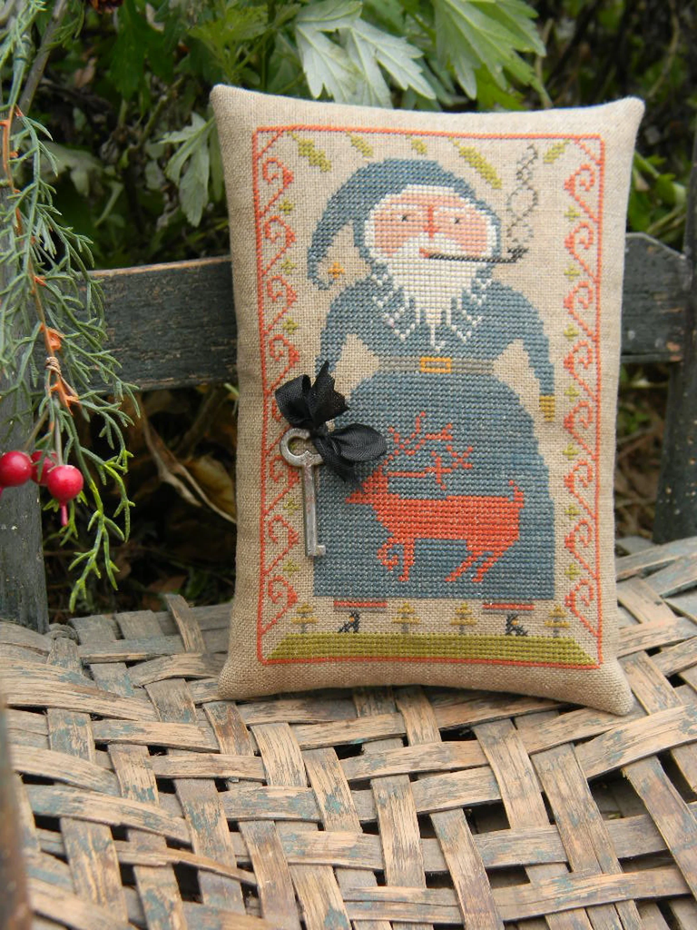 Blue Belsnickle Cross Stitch Pattern by Notforgotten Farm
