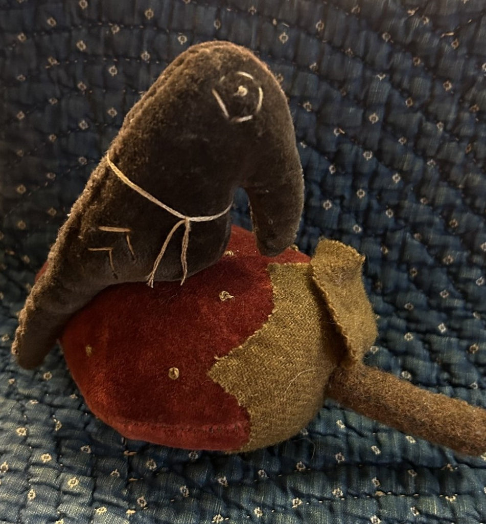 "Young Charlie Crow on His Strawberry" Pin Keep/Cupboard Tuck Handmade for You, by Laura Hakes