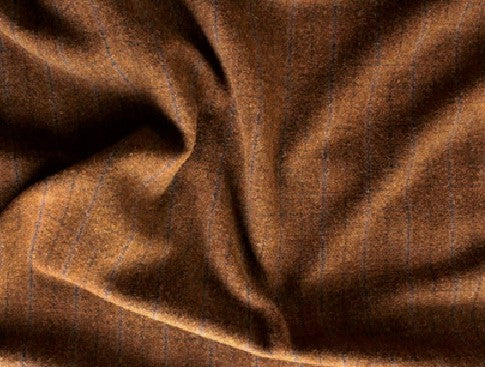 Cocoa Brown Plaid Mill-dyed Wool Fabric