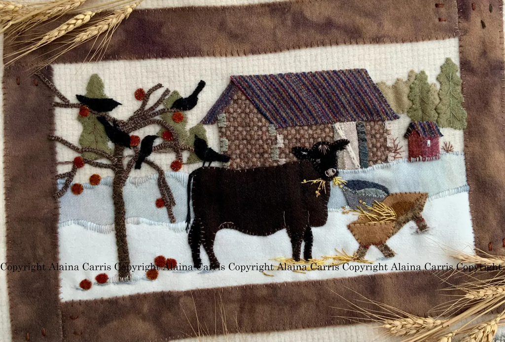 Cider House Pasture Wool Applique Pattern by Alaina Carris