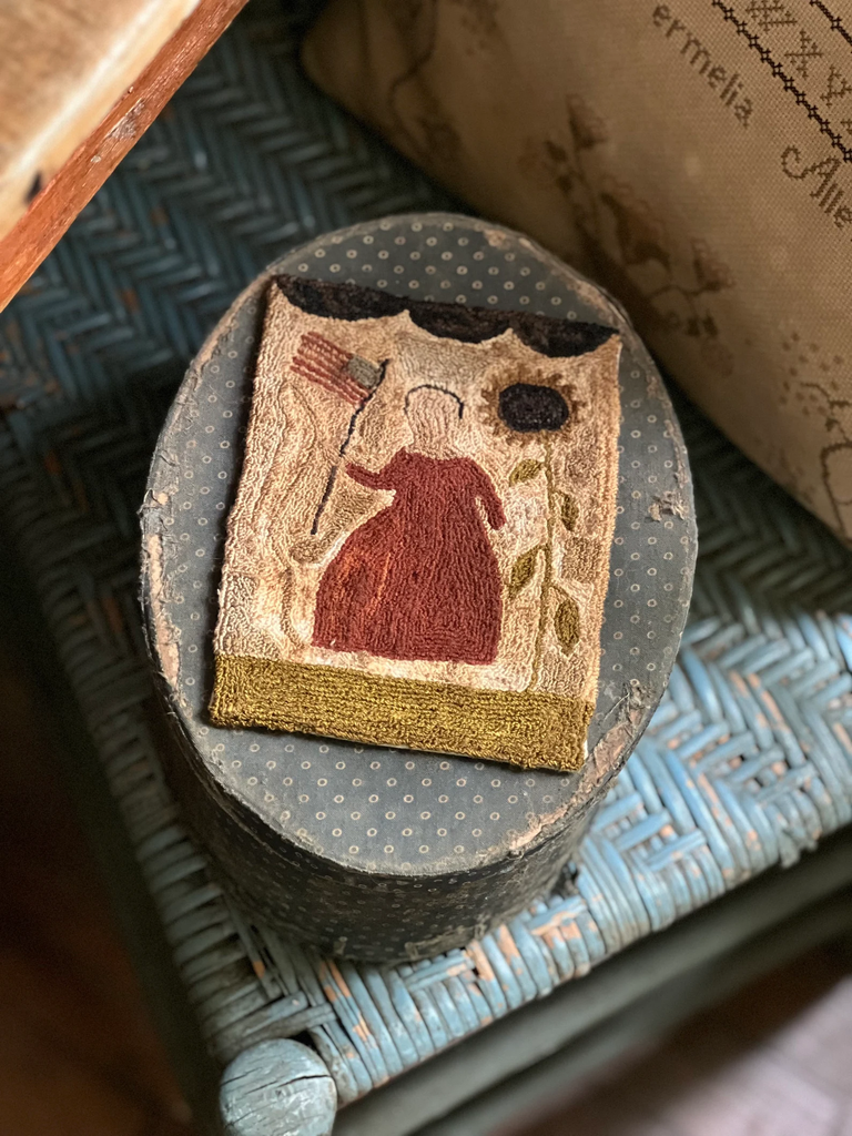 Country Girl  Punch Needle Pattern designed by Lori Brechlin of Notforgotten Farm