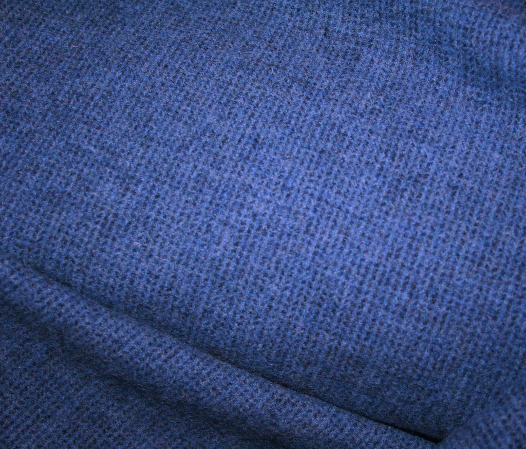 Flag Blue Tick Mill-dyed Wool Fabric