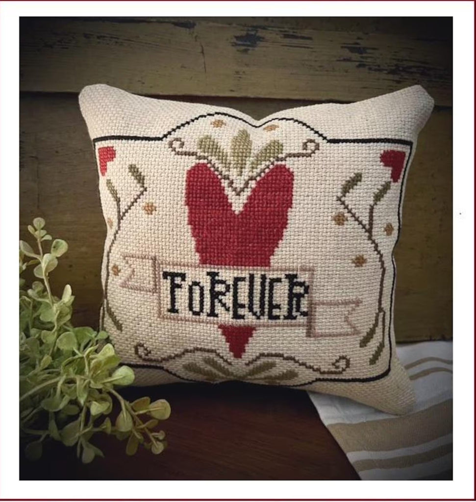 Forever Valentine Cross Stitch Pattern by Robin Leuschen