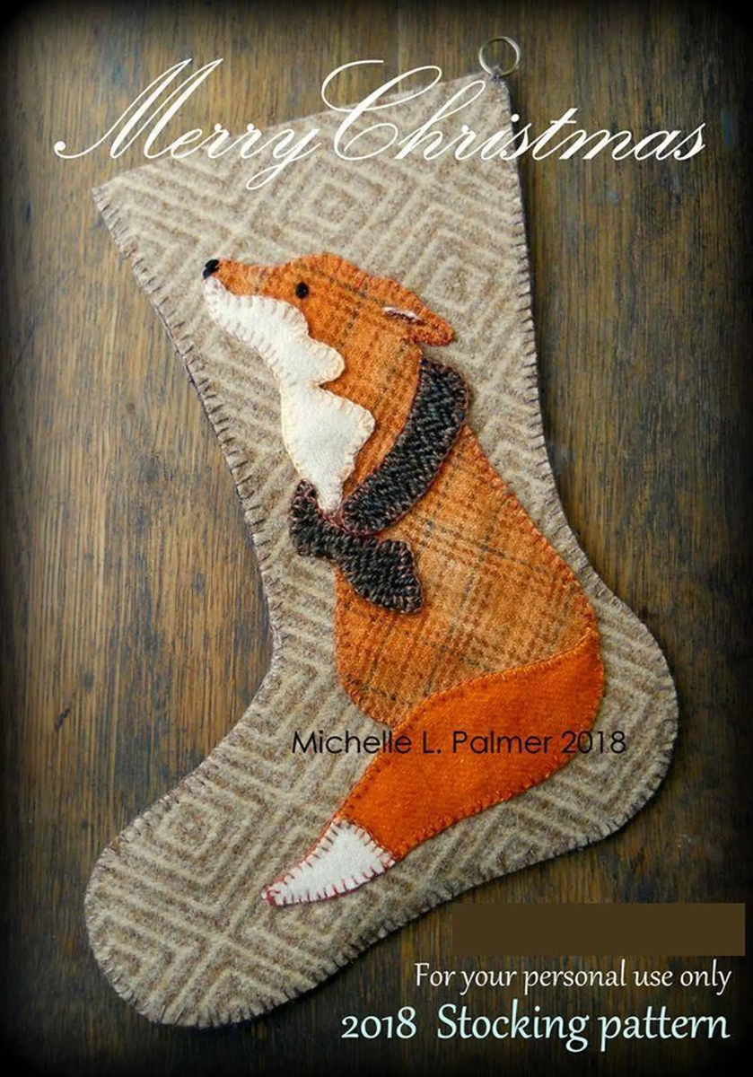 2018 Stocking Pattern Wool Applique Pattern by Michelle Palmer ...