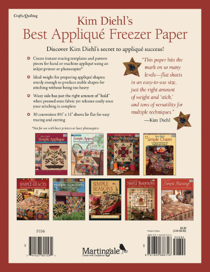 Applique' Freezer Paper by Kim Diehl