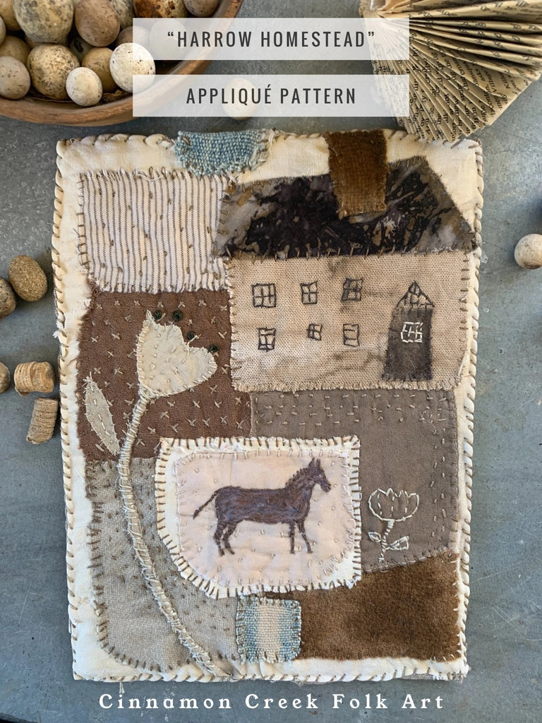 Harrow Homestead Applique Pattern by Dru Ann Jeffries