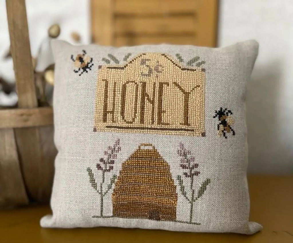 Honey 5 Cents Cross Stitch Pattern by Robin Leuschen
