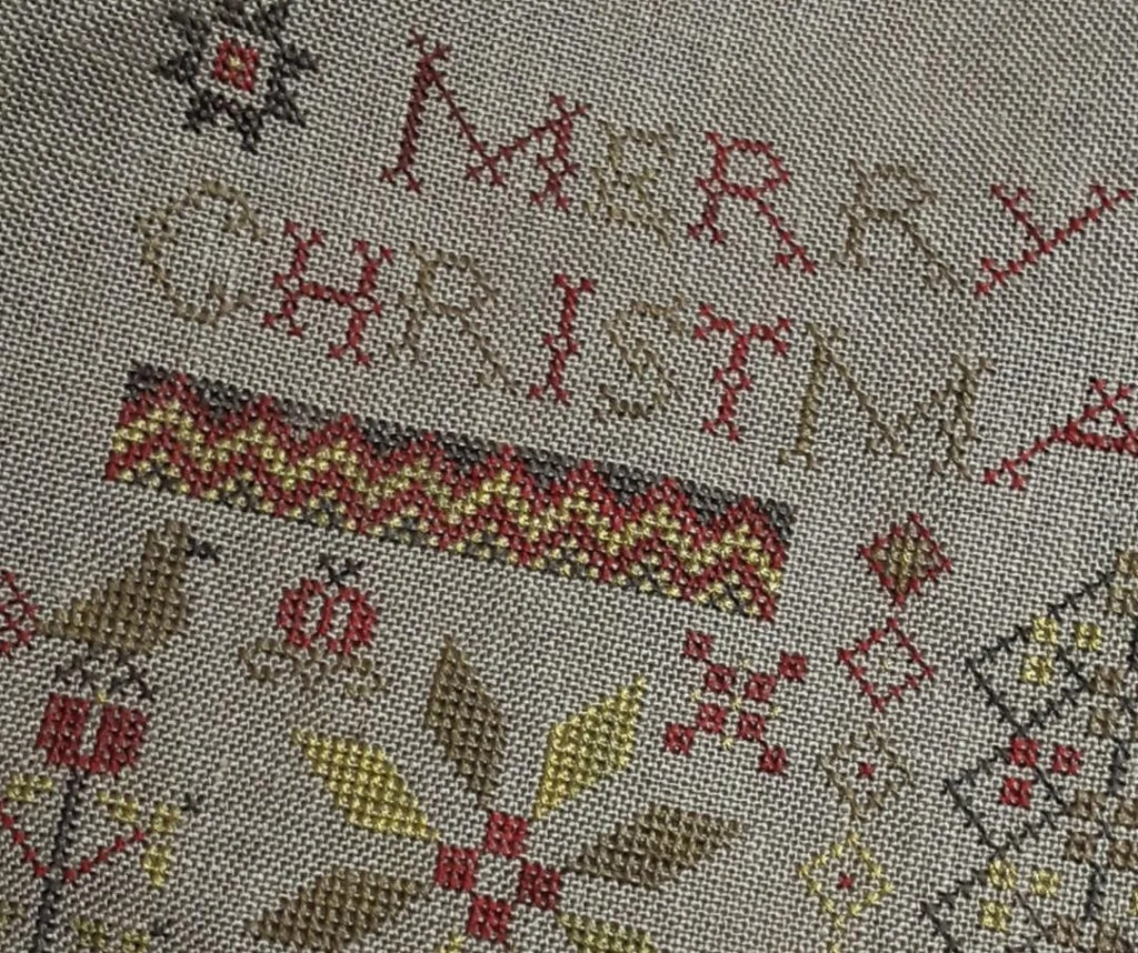 Merry Christmas Sampler Pattern designed by Threadwork Primitives