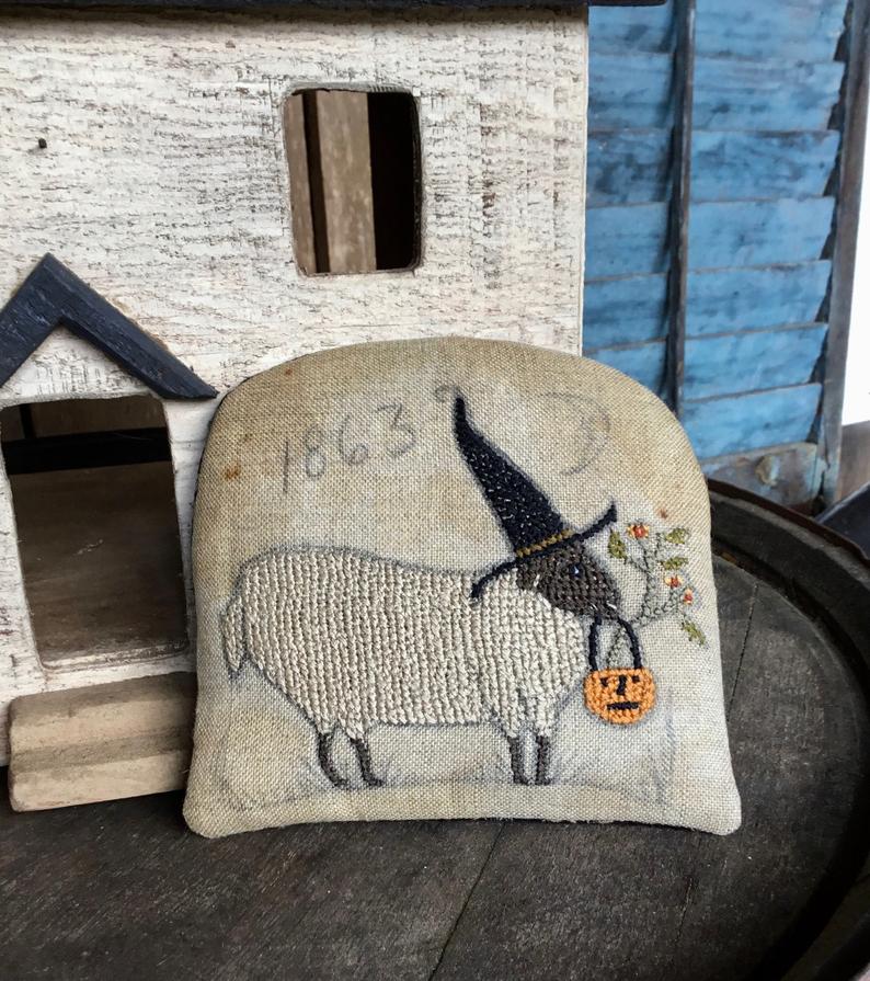 Old Salem Wool Co. Uncounted Cross Stitch Pattern by Notforgotten Farm