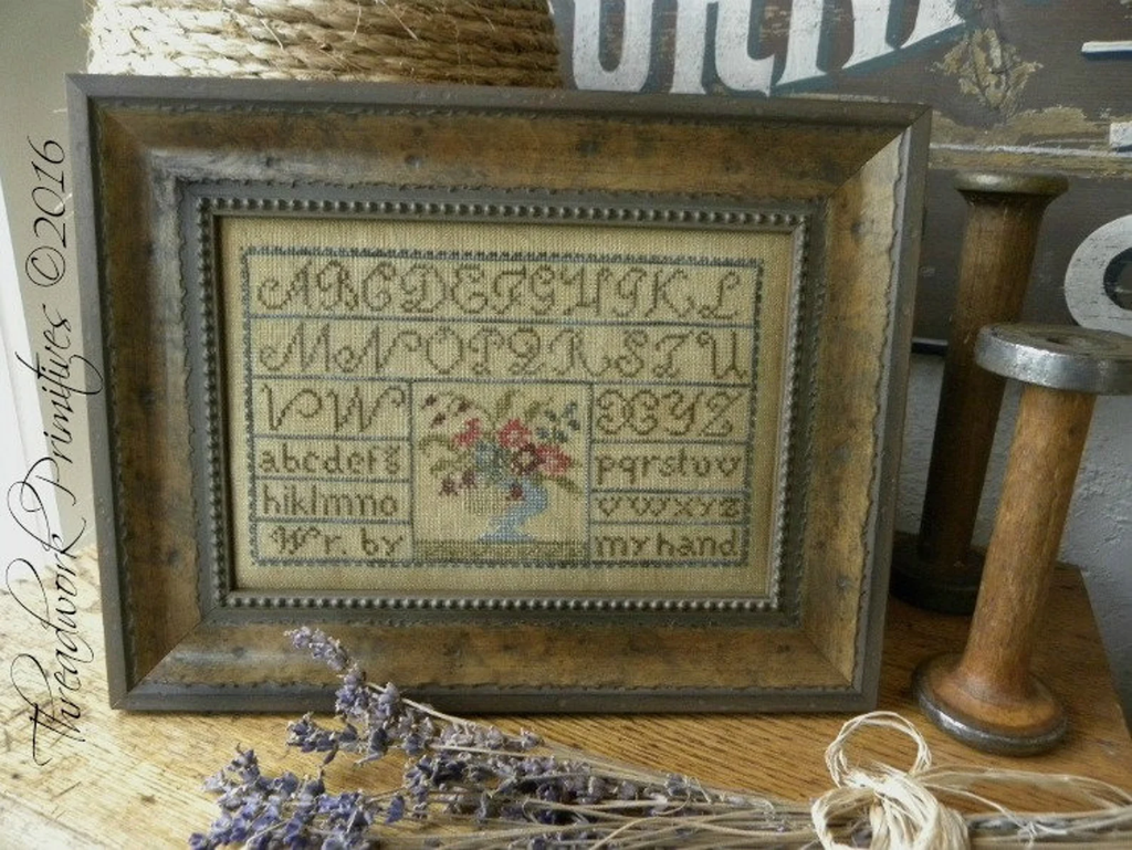 Painted Threads Sampler Pattern designed by Threadwork Primitives
