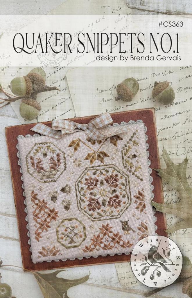 Quaker Snippets No. 1 Cross Stitch Pattern by Brenda Gervais