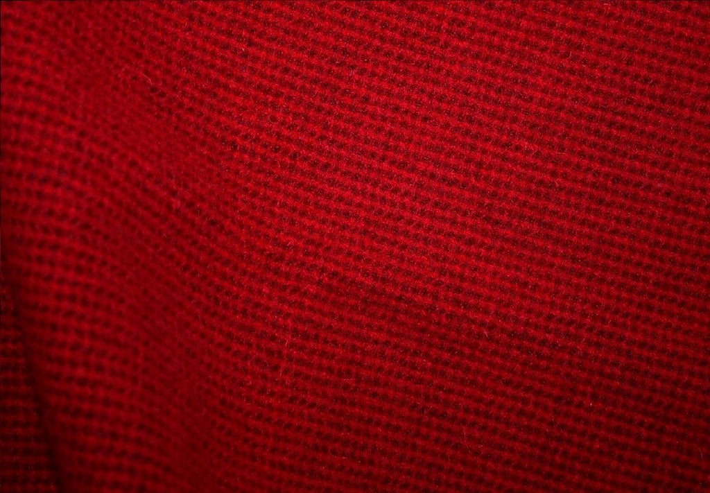 Red Strawberry Seed Mill-dyed Wool Fabric