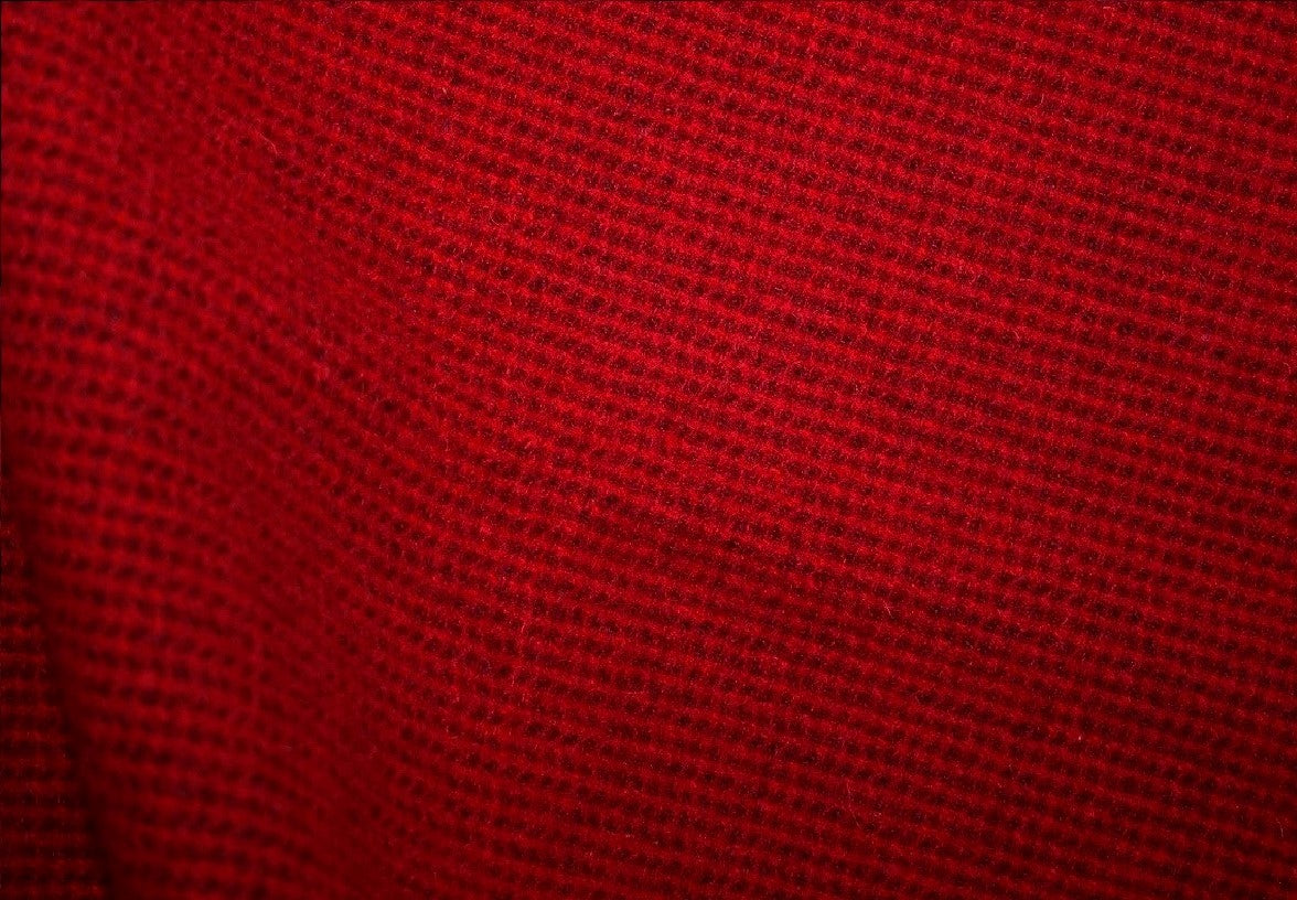 strawberry seed fabric Red Strawberry Seed Mill-dyed Wool Fabric – fiddlestix designs