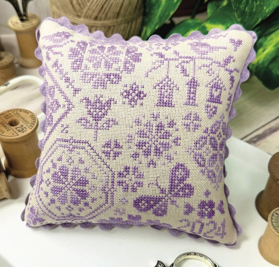 Spring Quaker Cross Stitch Pattern by Lindsey Weight – fiddlestix designs