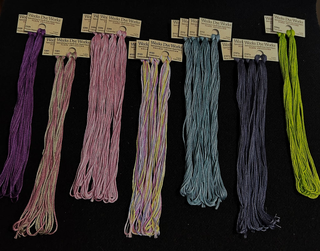 #M15 Weeks Dye Works 6-Strand Floss Bundle of 20 Skeins