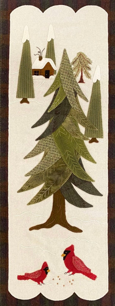 Winter in the Pines Wool Applique Pattern by Karen Yaffe - Kit Option Available