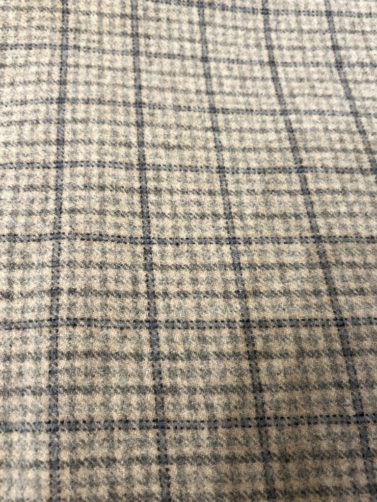 The Blue and the Gray Plaid Mill-dyed Wool Fabric