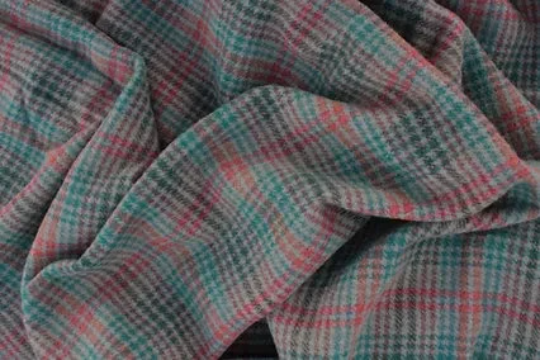 Spring Garden Plaid Mill-dyed Wool Fabric