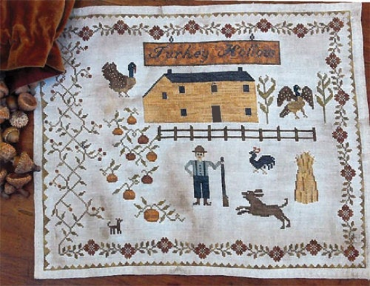 Houses of Berry's Chapel Road Turkey Hollow Farm Pattern by Stacy Nash