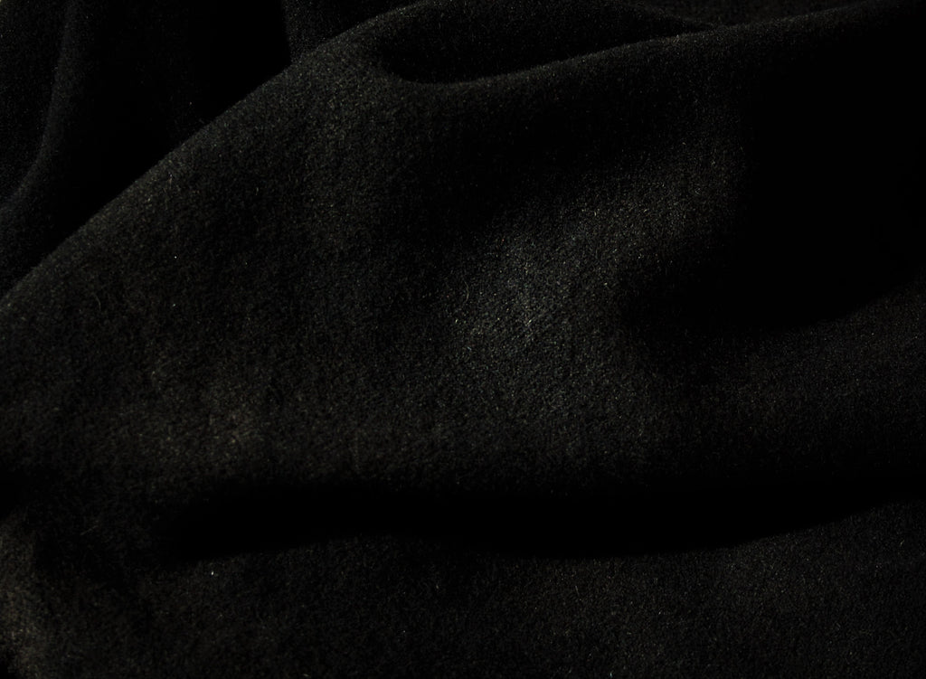 Antique Black Solid Hand-Dyed 100 % Wool Fabric by Fiddlestix Designs