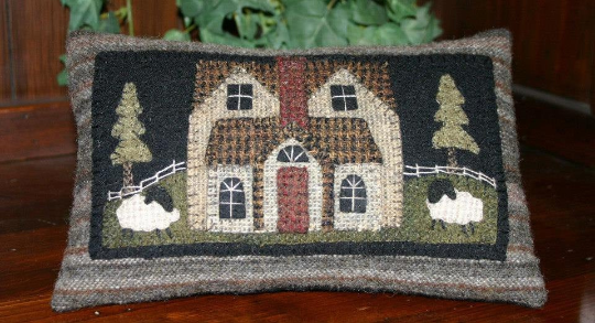 Little Farmhouse Pillow Pattern by Cricket Street - Kit Option Available