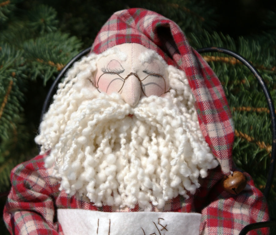 Plumb Tuckered Out Santa Downloadable Pattern by Fiddlestix Designs