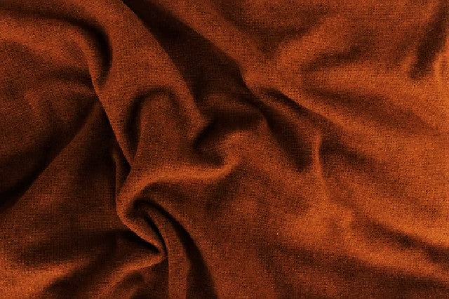 Rust Seeded Mill-dyed Wool Fabric
