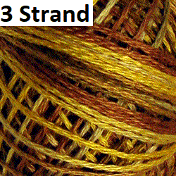 V4 Golden Browns Valdani 3 Strand Floss