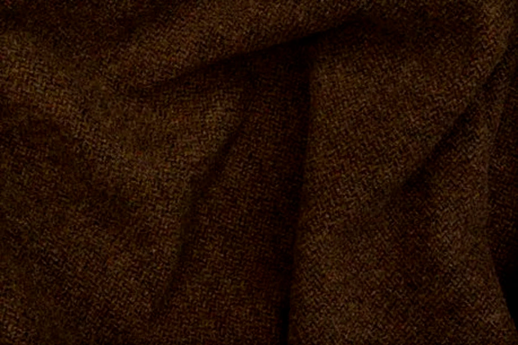 Beaver Brown Chevron Mill-dyed Wool Fabric