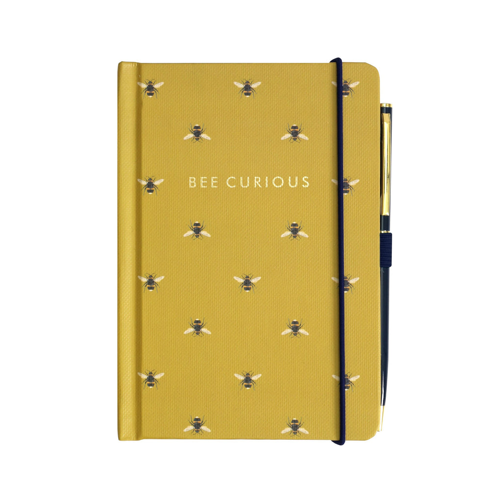 Bee Curious Small Note Pad with Pen