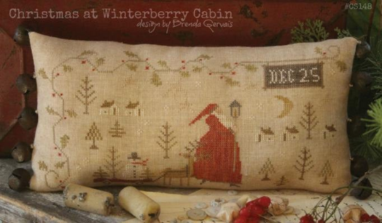 Christmas at Winterberry Cabin Pattern by Brenda Gervais