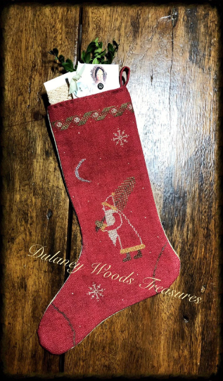 Christmas Stocking Santa Pattern designed by Dulaney Woods