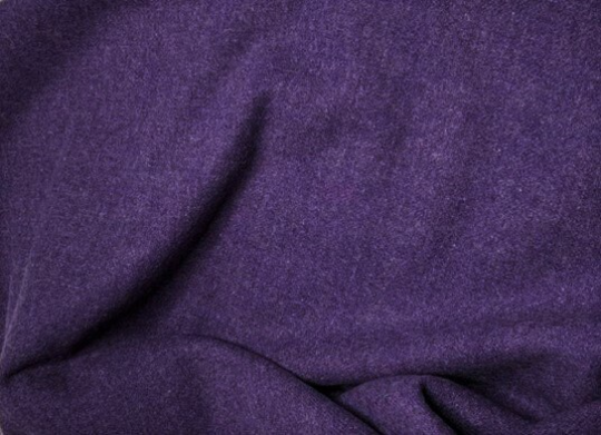 Clematis Purple Heathered Mill-dyed Wool Fabric