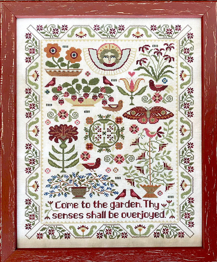 Come to the Garden by Teresa Kogut - Pattern and Floss Kit Options Available