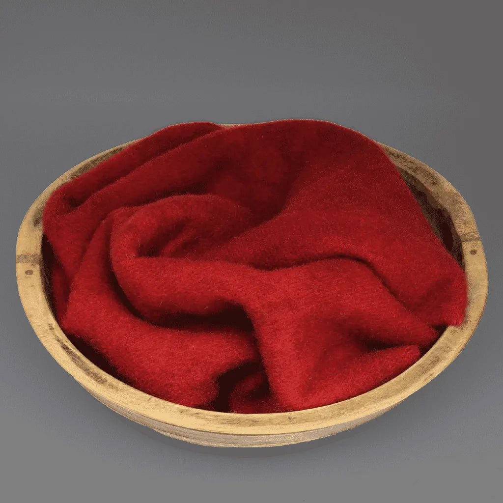 Crimson Hand-Dyed 100% Wool Fabric by Blackberry Primitives