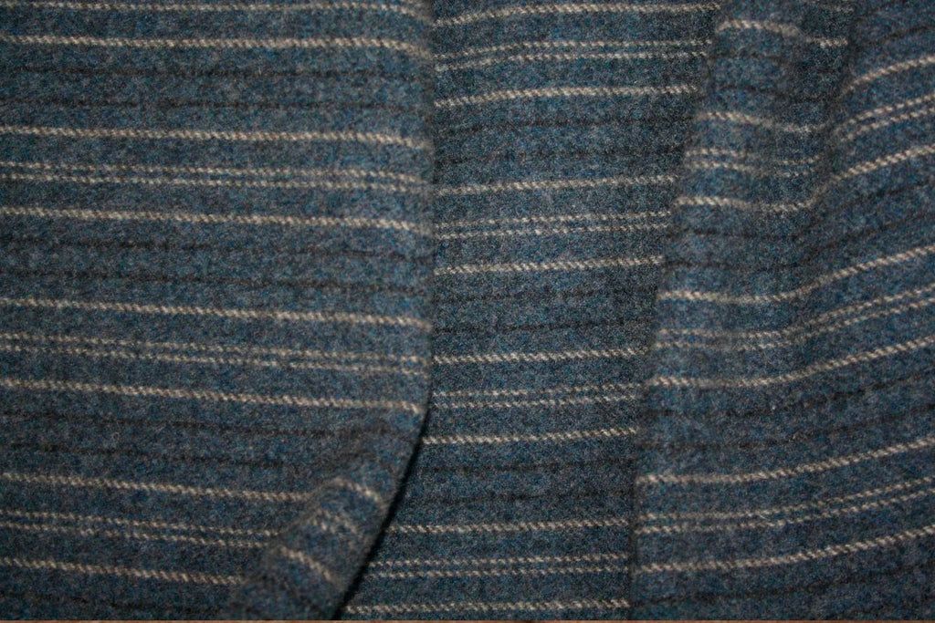 Favorite Blue Stripe Mill-dyed Wool Fabric